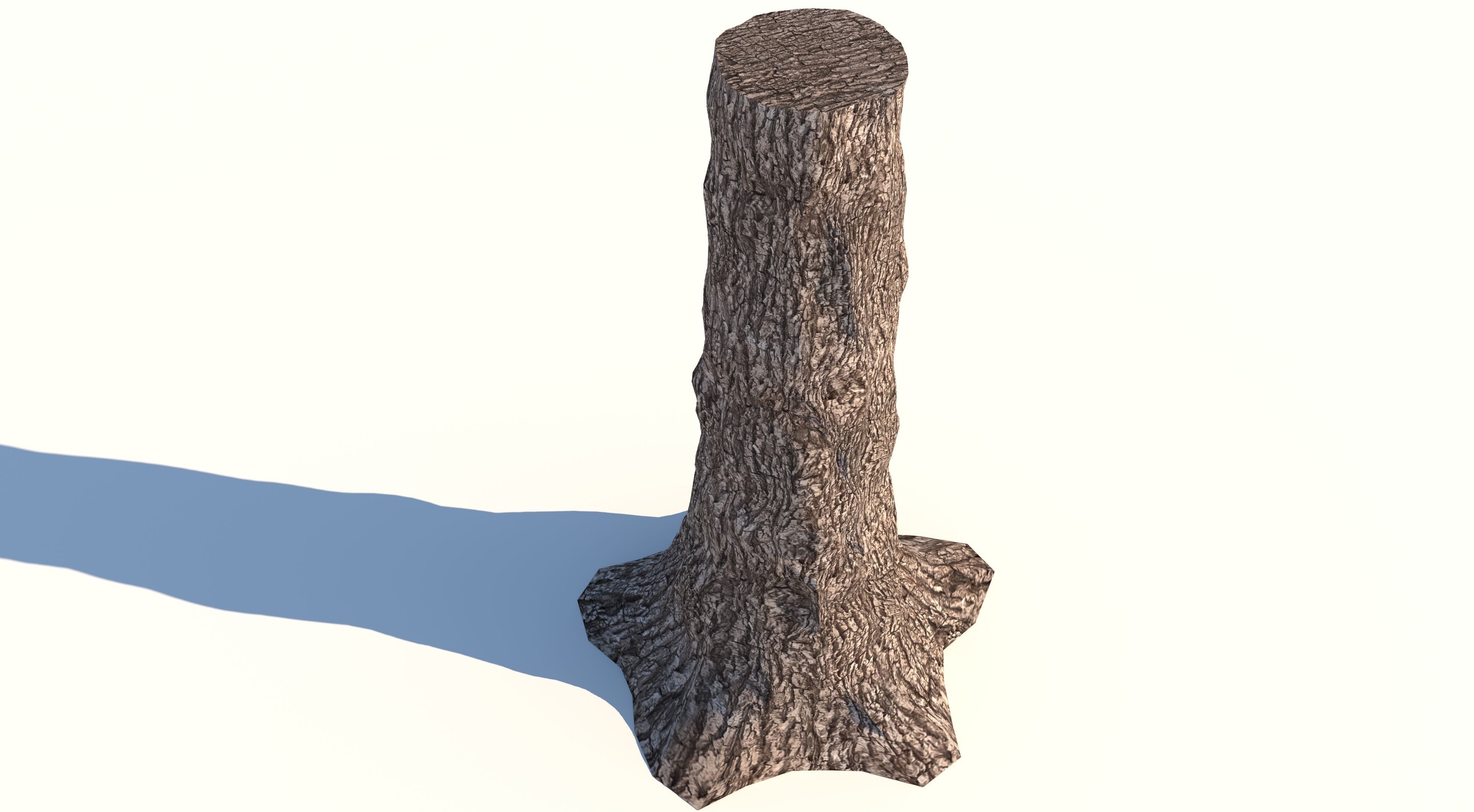 Tree Billet  Low-poly 3D model_5