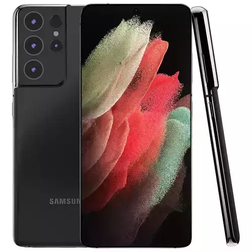  Samsung Galaxy S21 Ultra Phantom Black  Low-poly 3D model