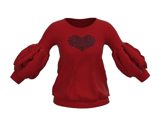 long sleeve shirt design  3D model