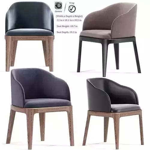 Aubrey Armchair 3D model