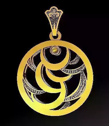 Gold pendant