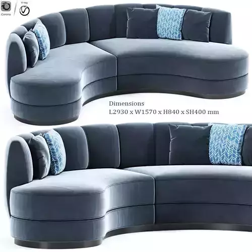 Domkapa Curved Sofa