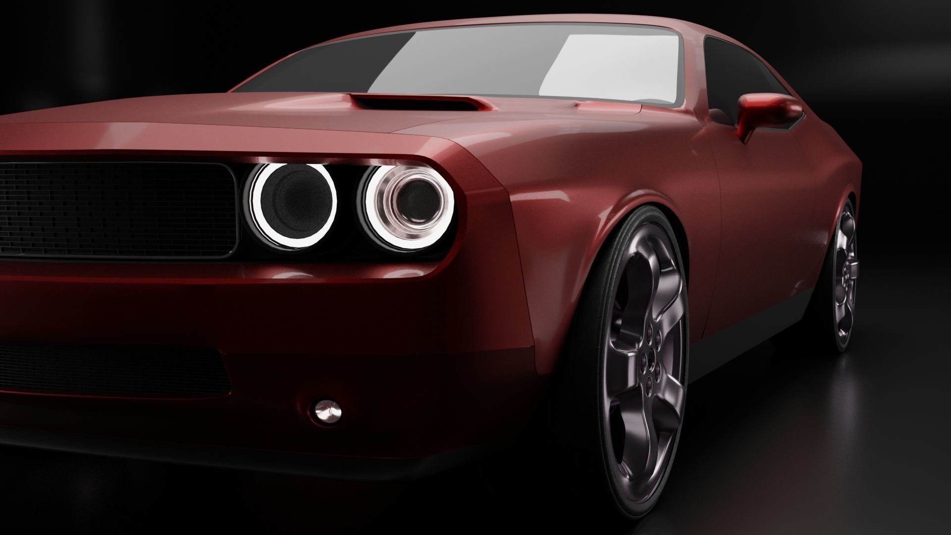 Dodge Challenger 3D model_1