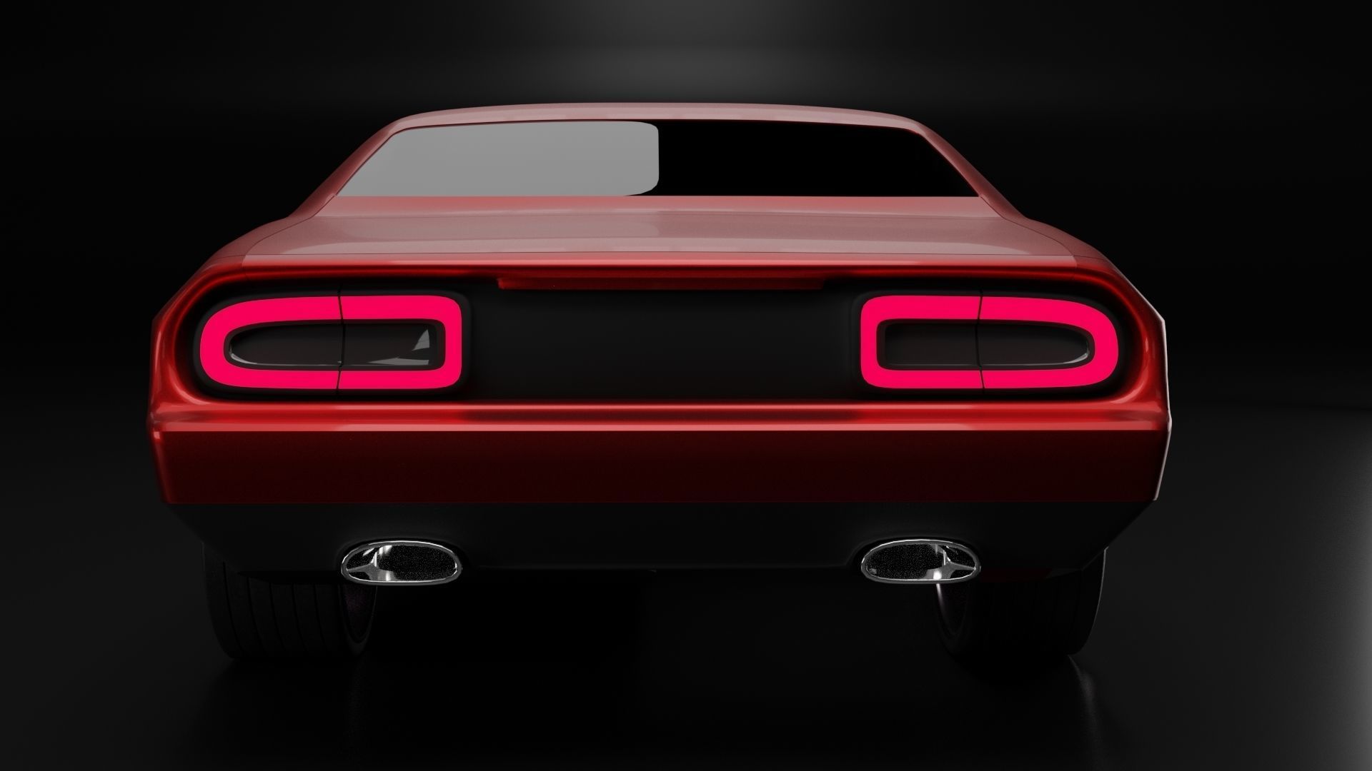Dodge Challenger 3D model_2
