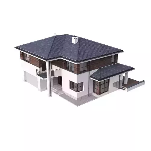 Villa 02 House Cottage 3D model