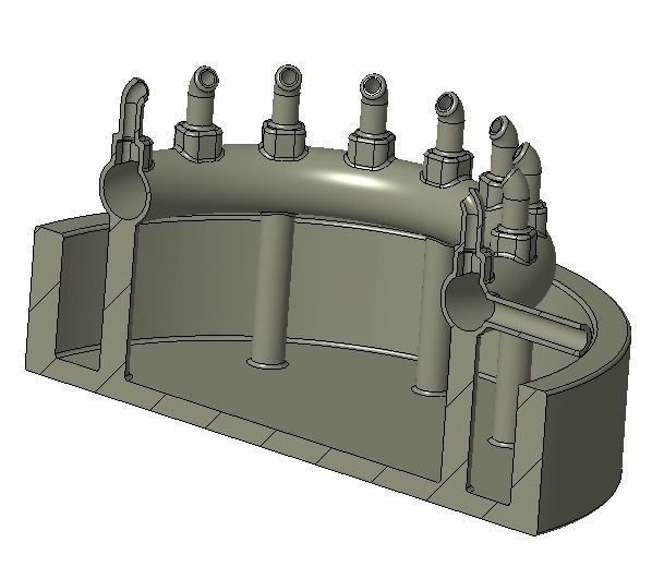 Classic Water Fountain 3D print model_3