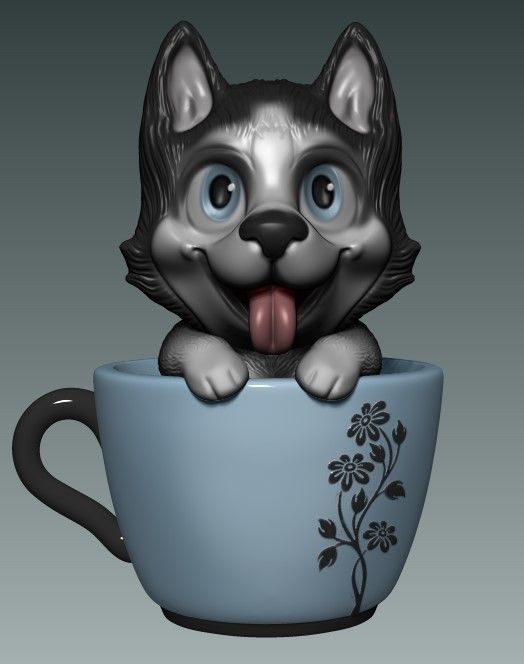 PACK DOGS 3D model_1