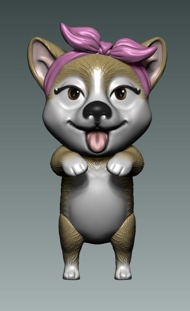 PACK DOGS 3D model_3