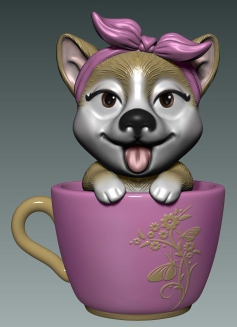 PACK DOGS 3D model_2