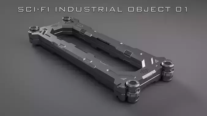 Sci-Fi Industrial Object 01 3D model