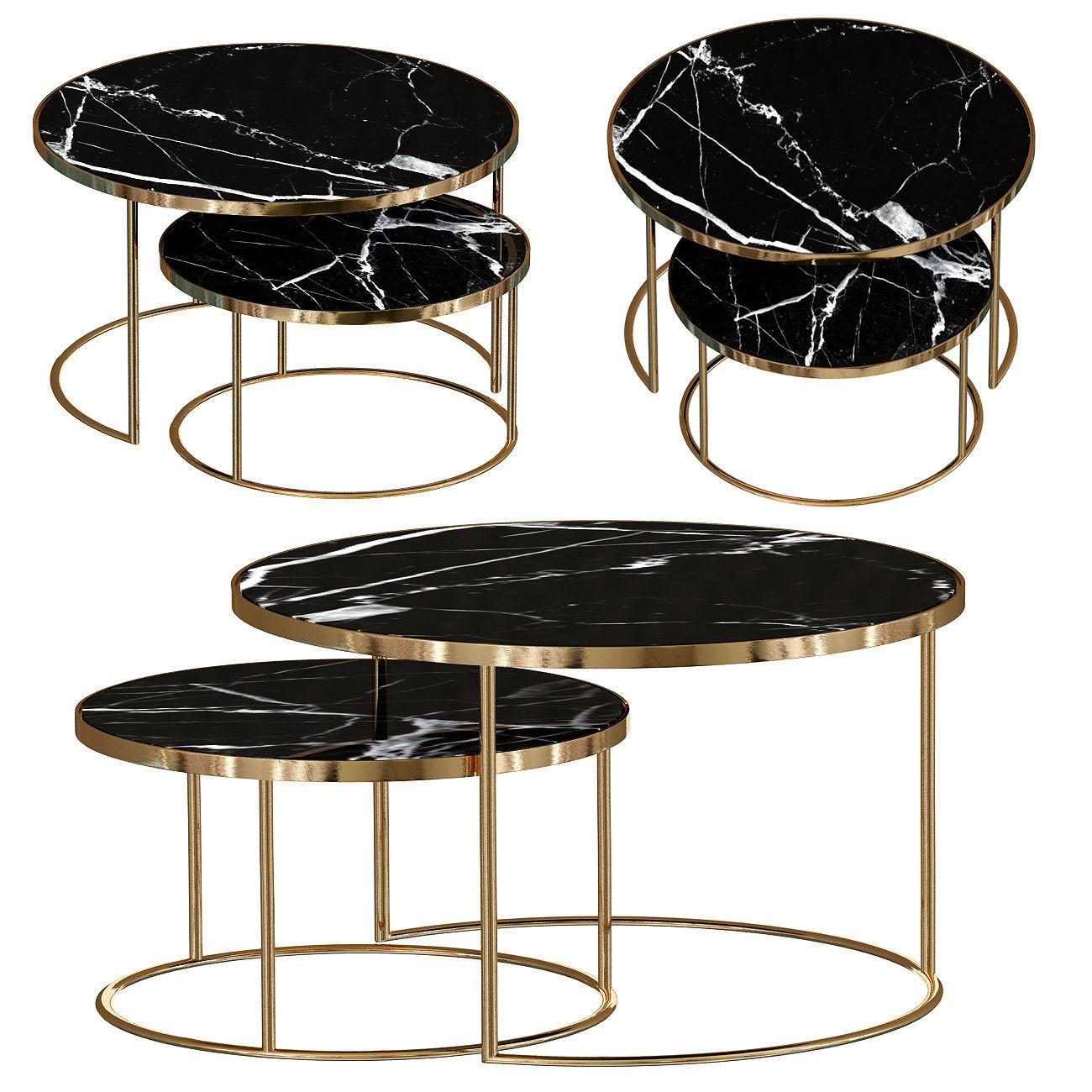 Nestinng Coffee Table 3D model_1