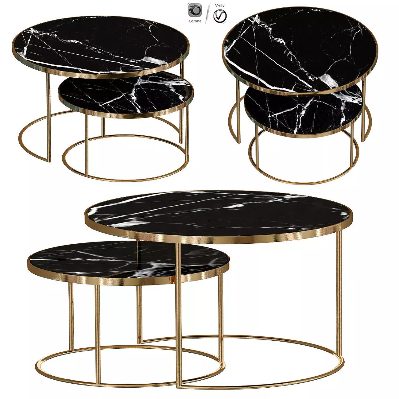 Nestinng Coffee Table 3D model_0