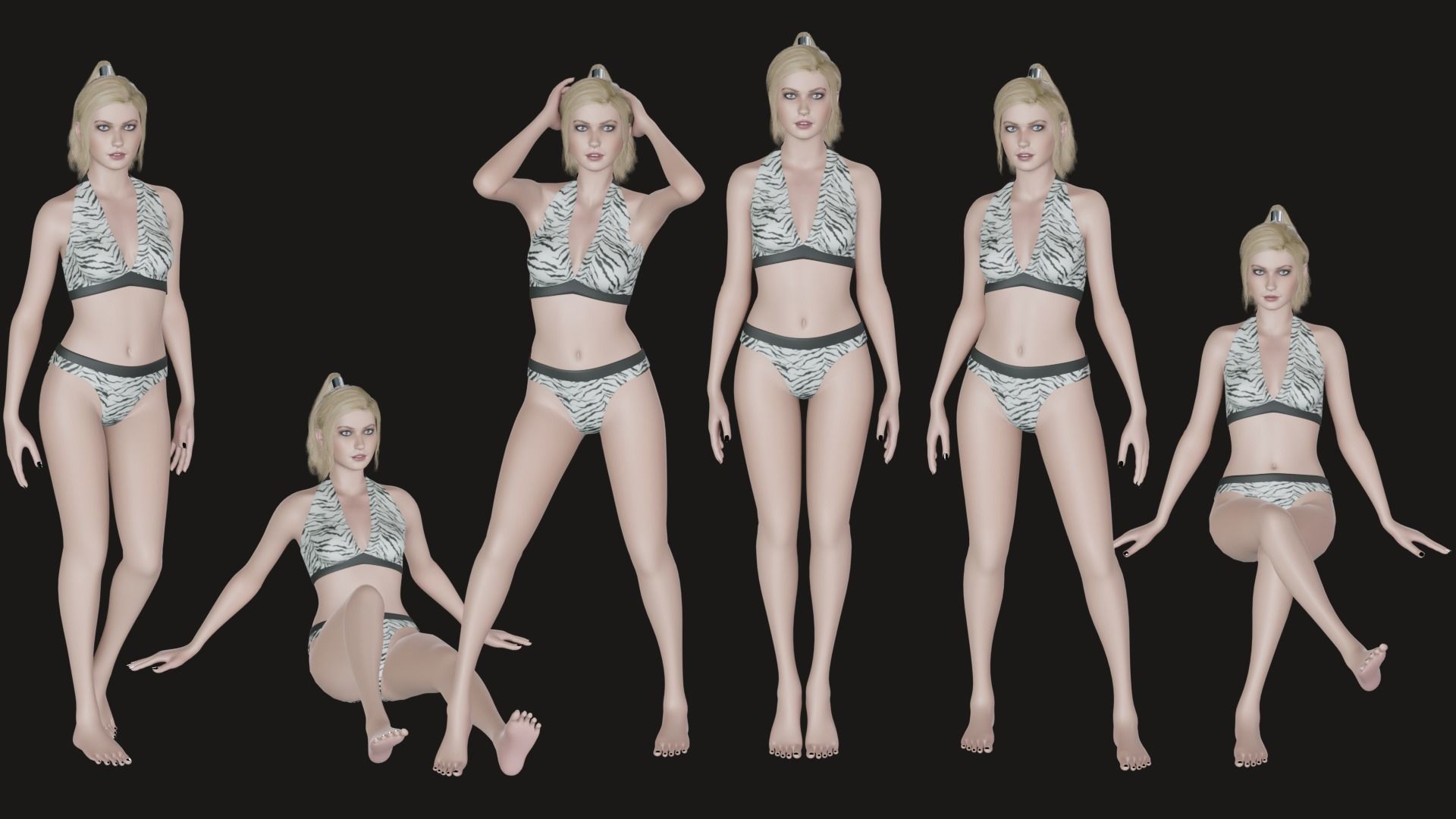 Imogen - Female Character Base Mesh Version 1 - Updated Low-poly 3D model_5