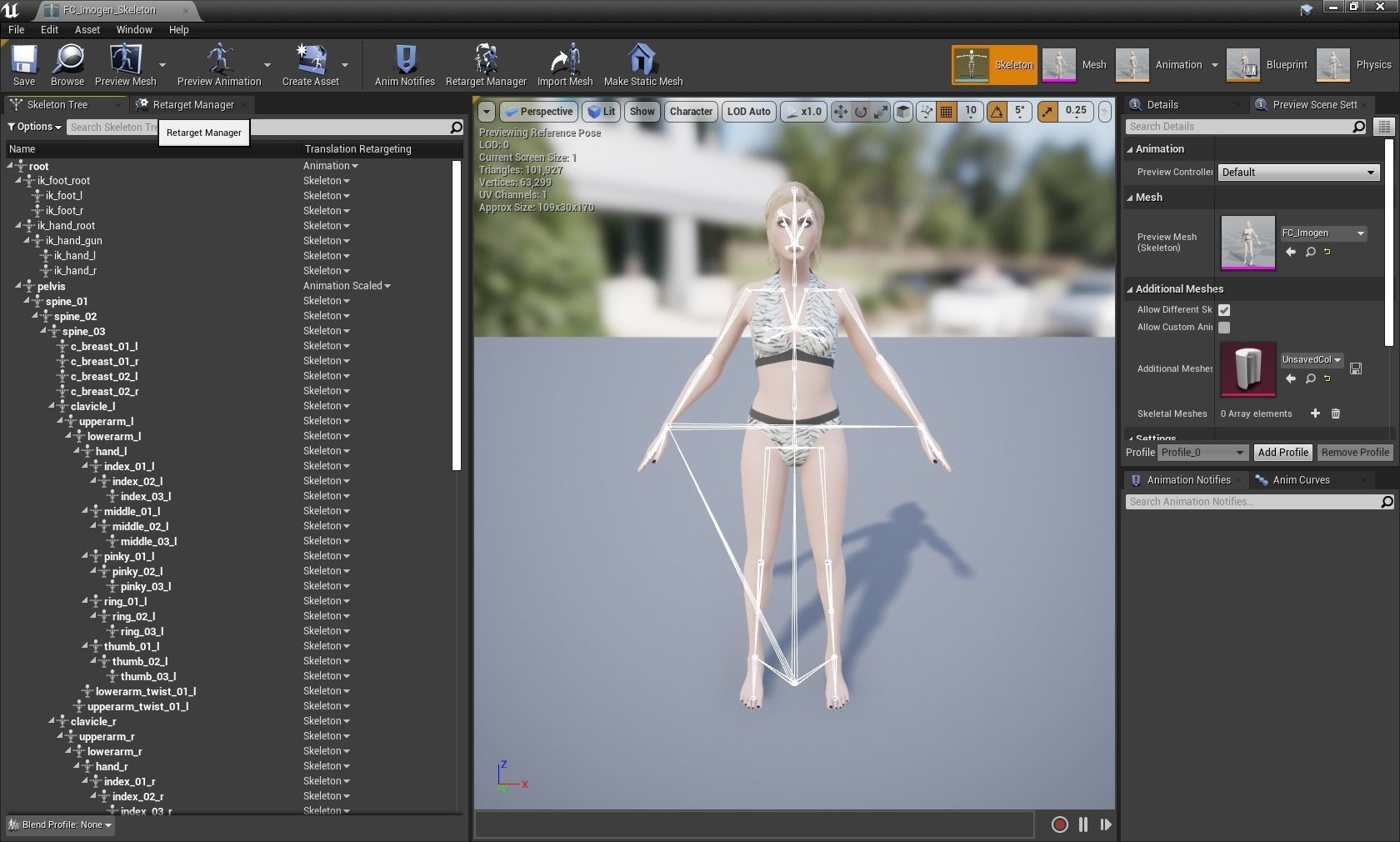 Imogen - Female Character Base Mesh Version 1 - Updated Low-poly 3D model_16