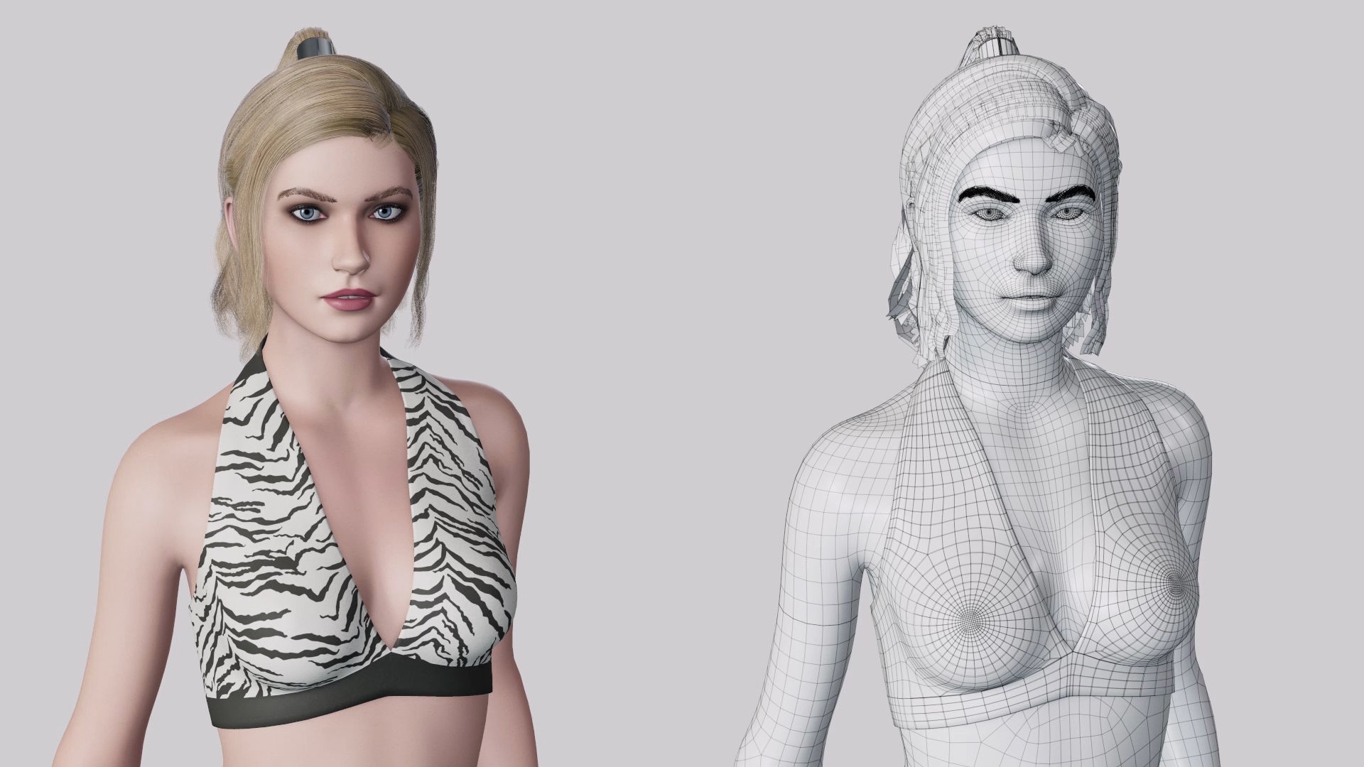 Imogen - Female Character Base Mesh Version 1 - Updated Low-poly 3D model_19