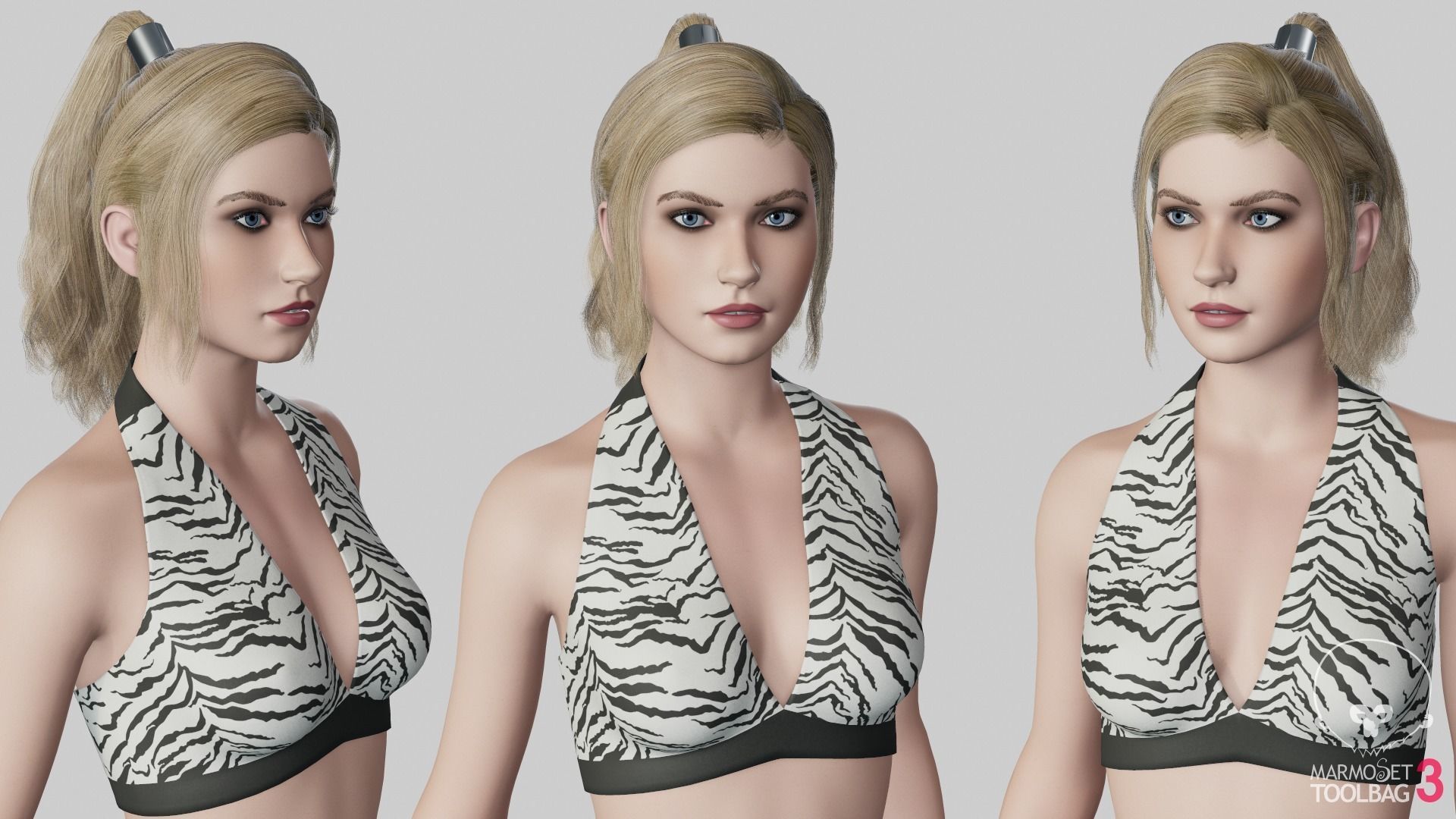 Imogen - Female Character Base Mesh Version 1 - Updated Low-poly 3D model_7