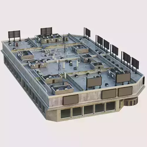 Building Skyscraper City Town Downtown Office Space Work Street