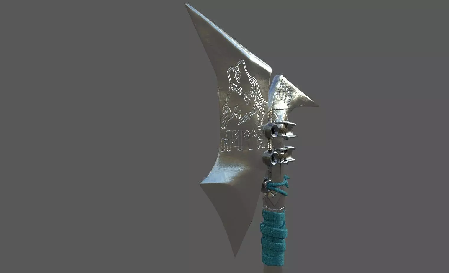 Battle Axe High Poly Game Ready Free 3D model