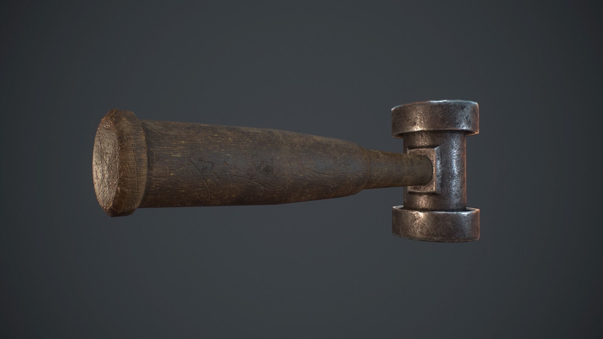 Set of blacksmith hammers Free low-poly 3D model_13
