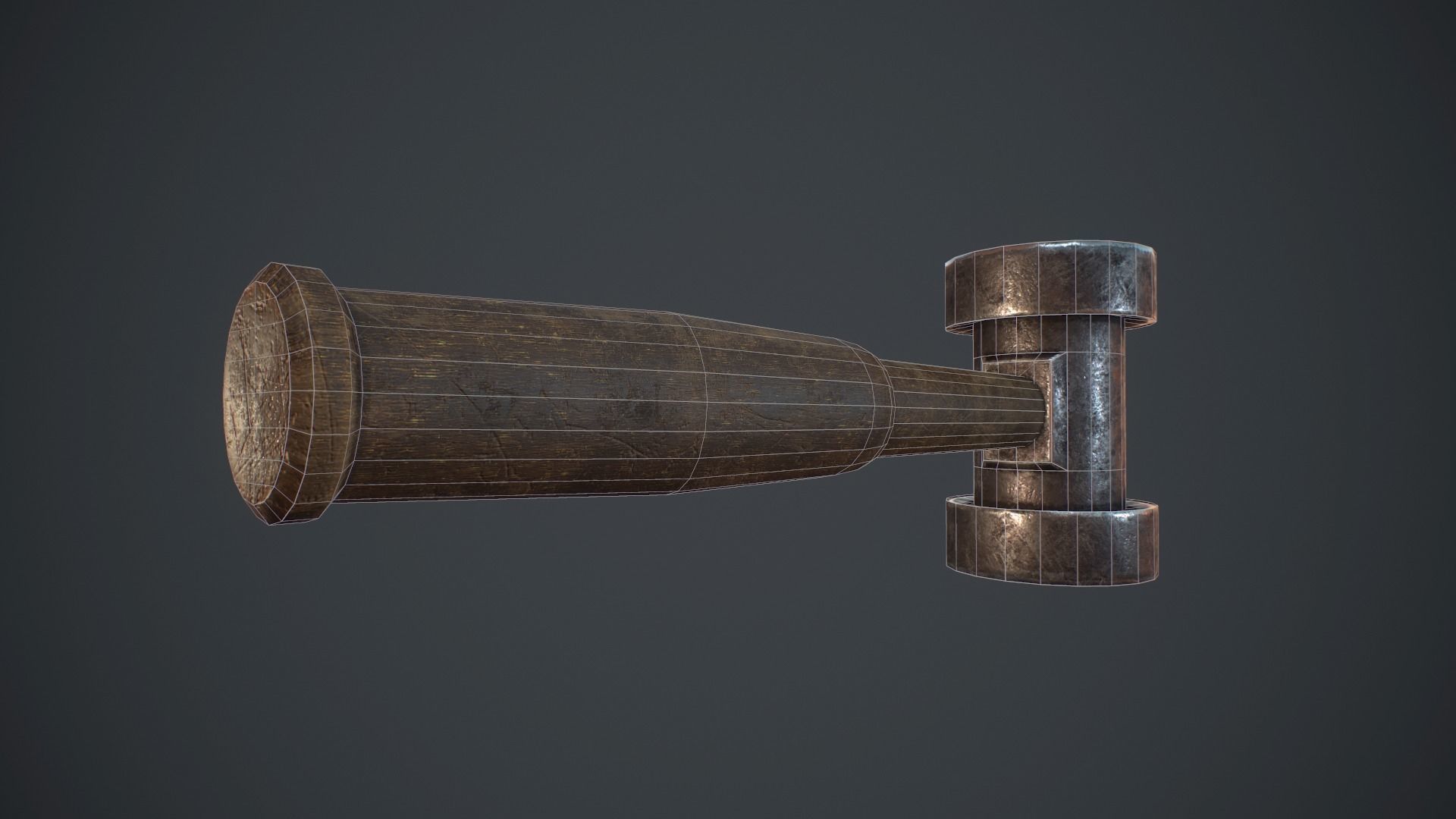 Set of blacksmith hammers Free low-poly 3D model_14