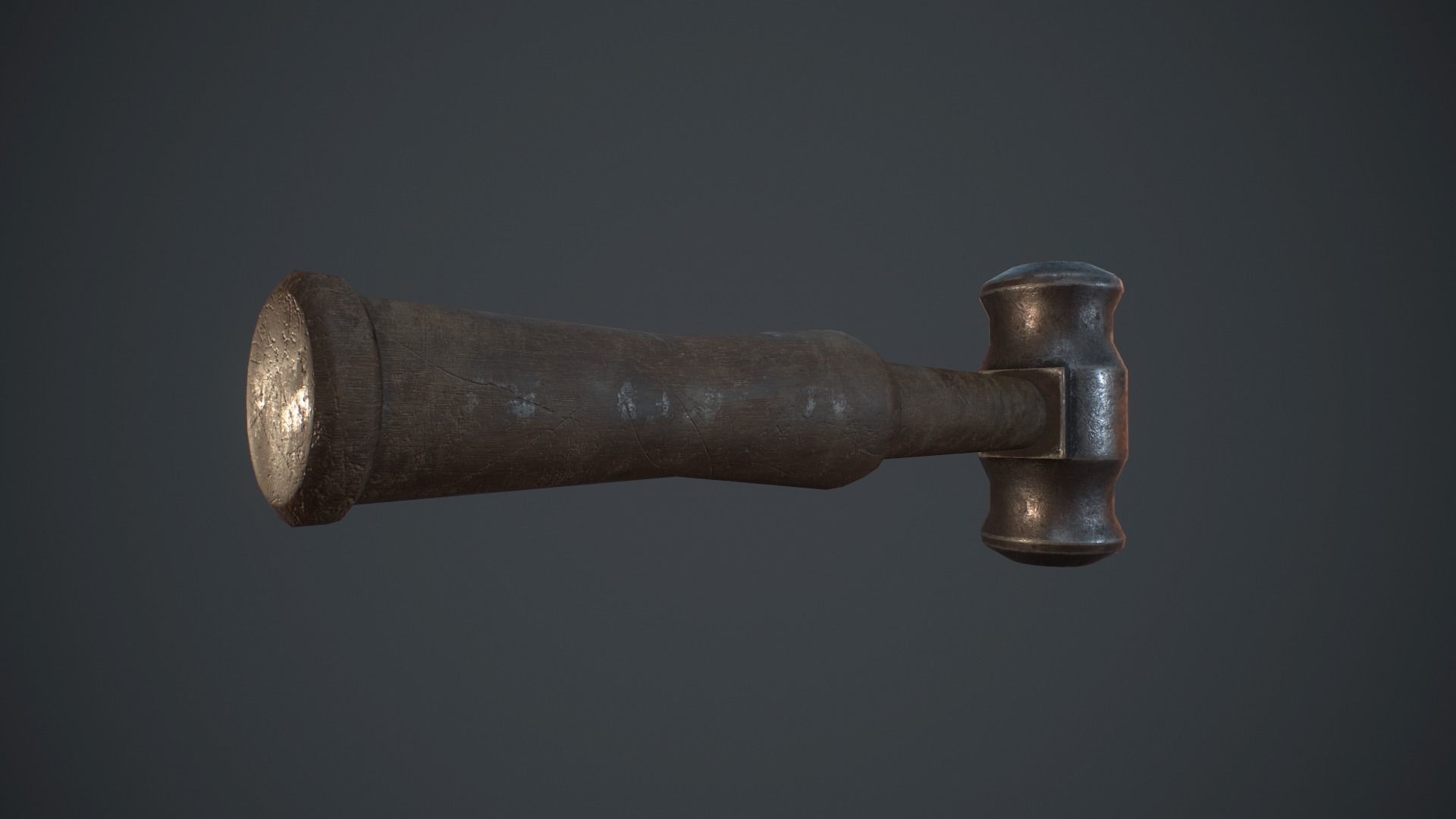 Set of blacksmith hammers Free low-poly 3D model_7