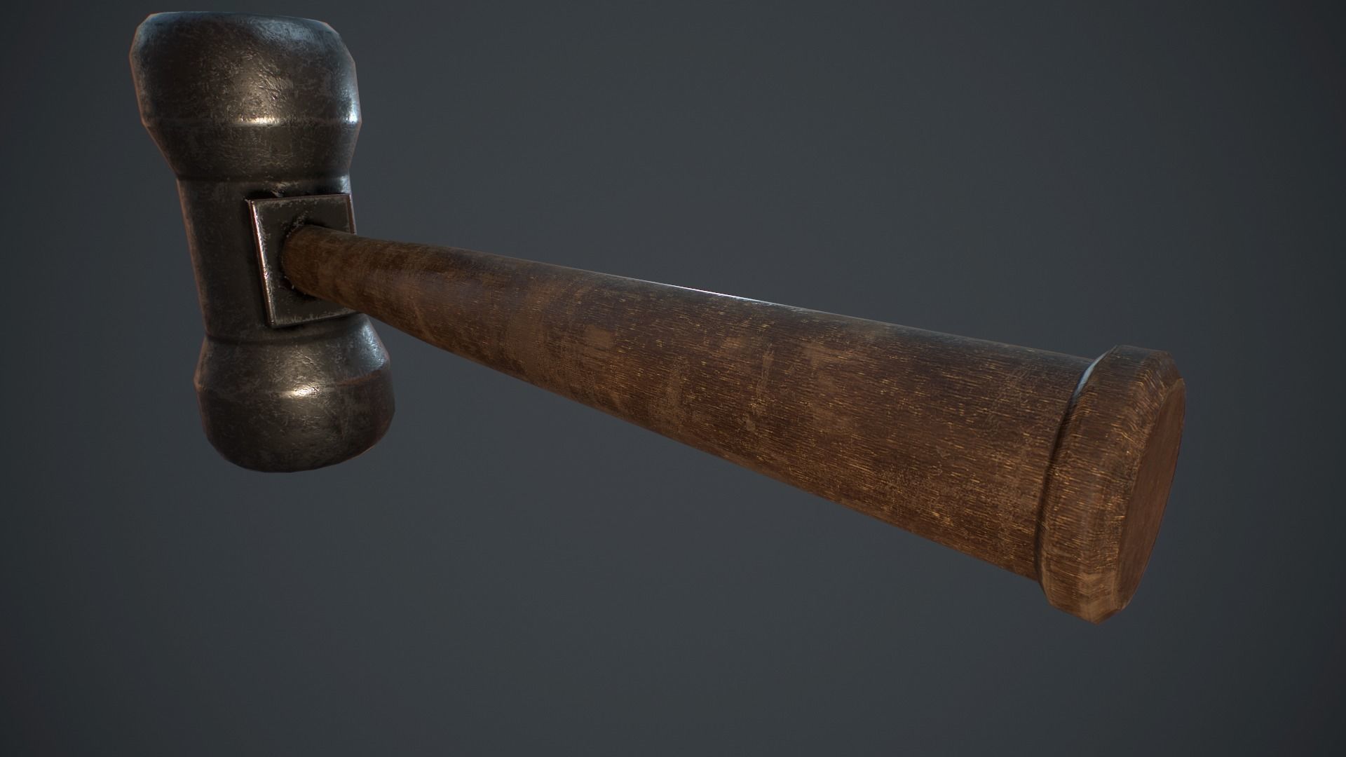 Set of blacksmith hammers Free low-poly 3D model_23