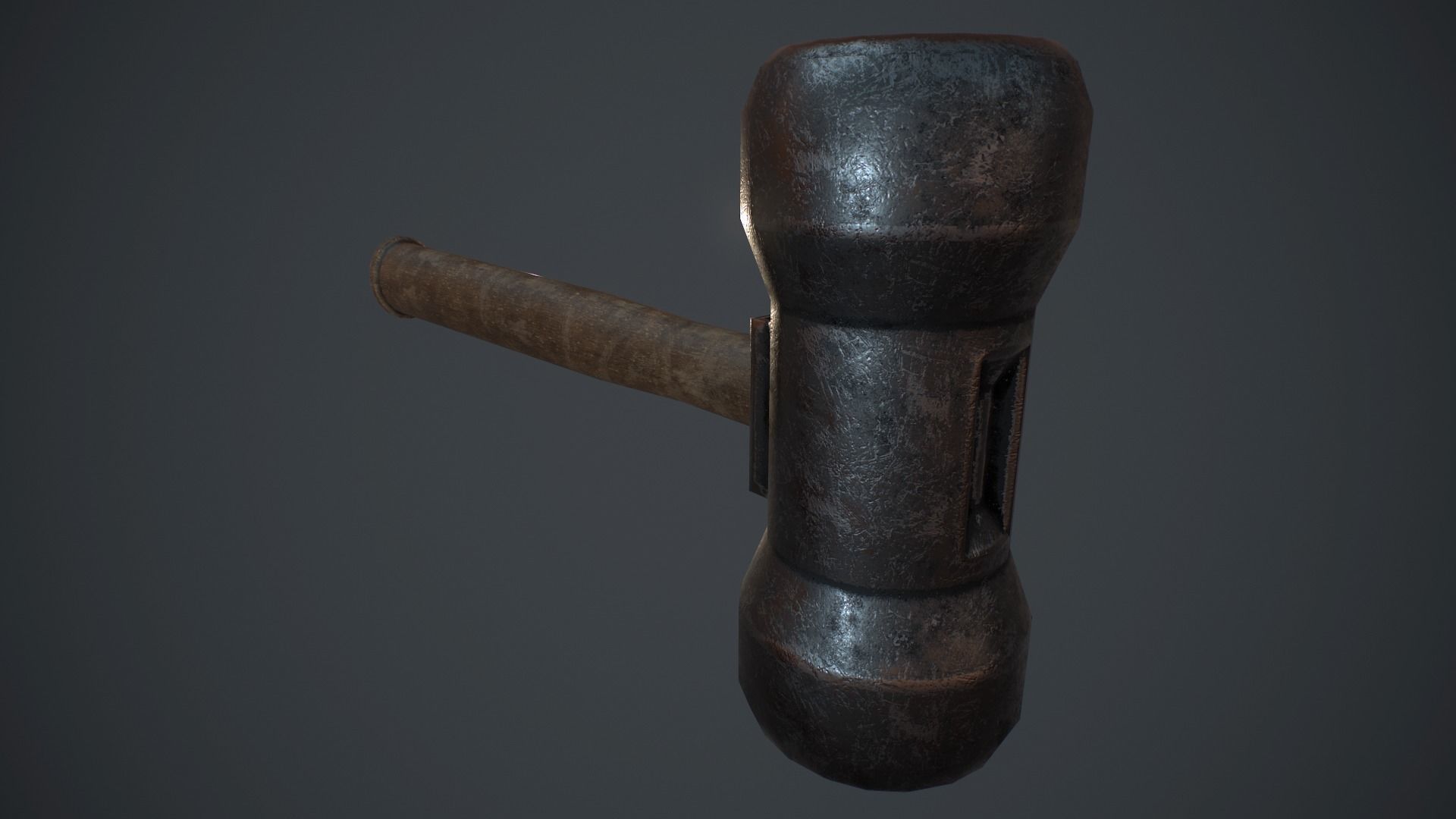 Set of blacksmith hammers Free low-poly 3D model_21