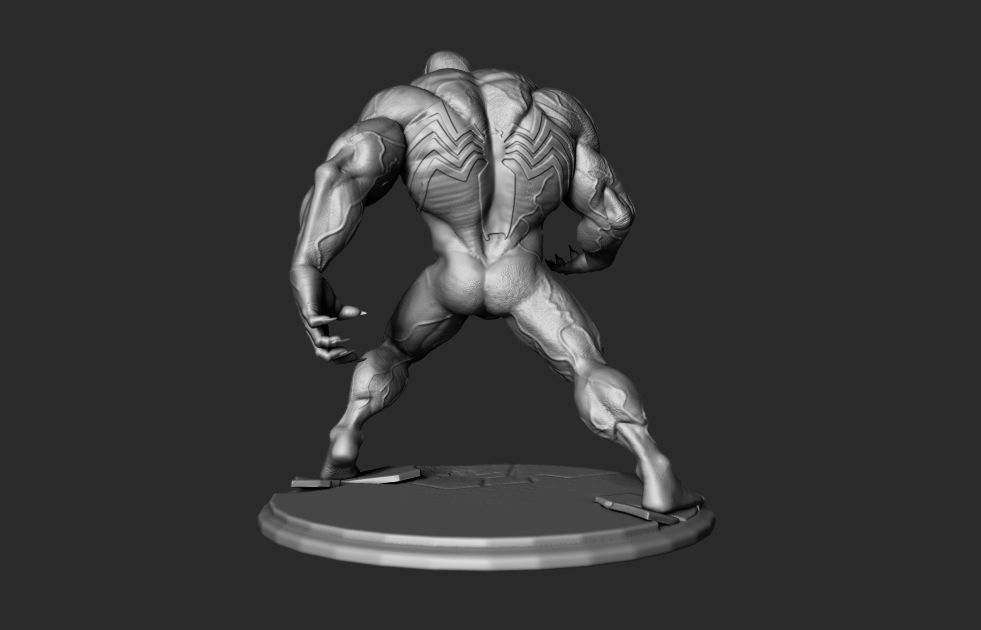 Venom 3D print model statue of monster 3D model_4