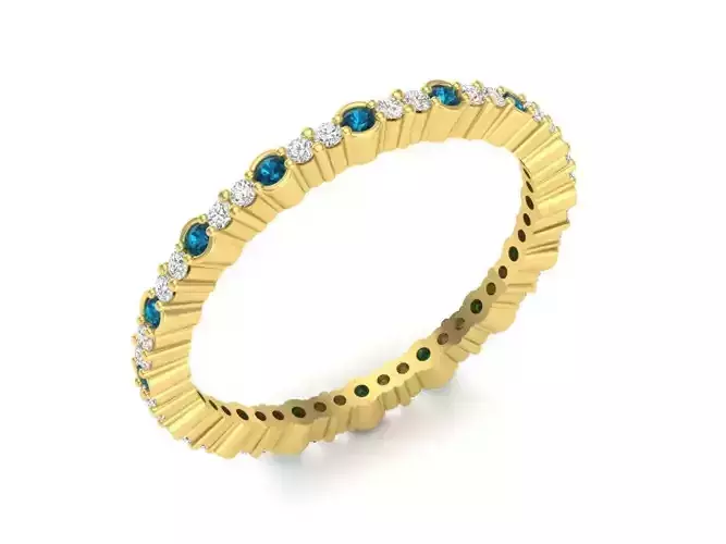 Diamond ring for woman 3D print model