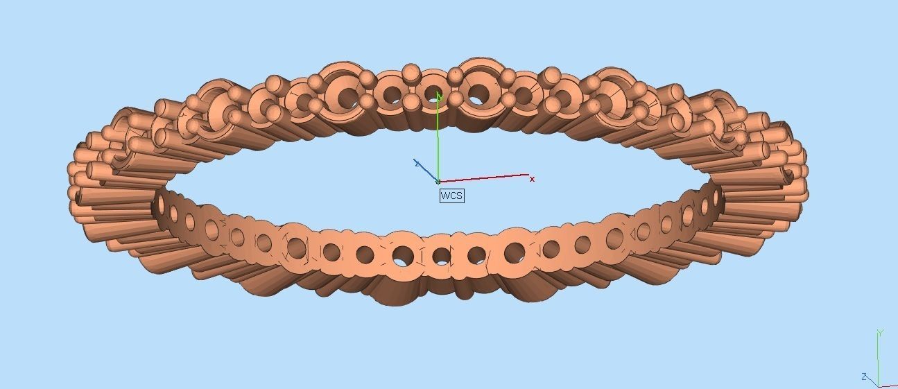 Diamond ring for woman 3D print model_6