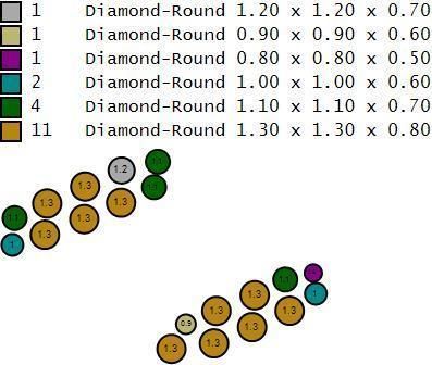 Cuban Link Ring With Stones - Size 12 3D print model_10
