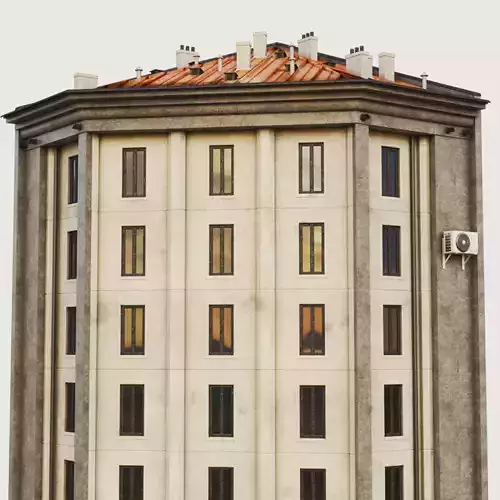 Building Skyscraper City Town Downtown Office Space Work Street