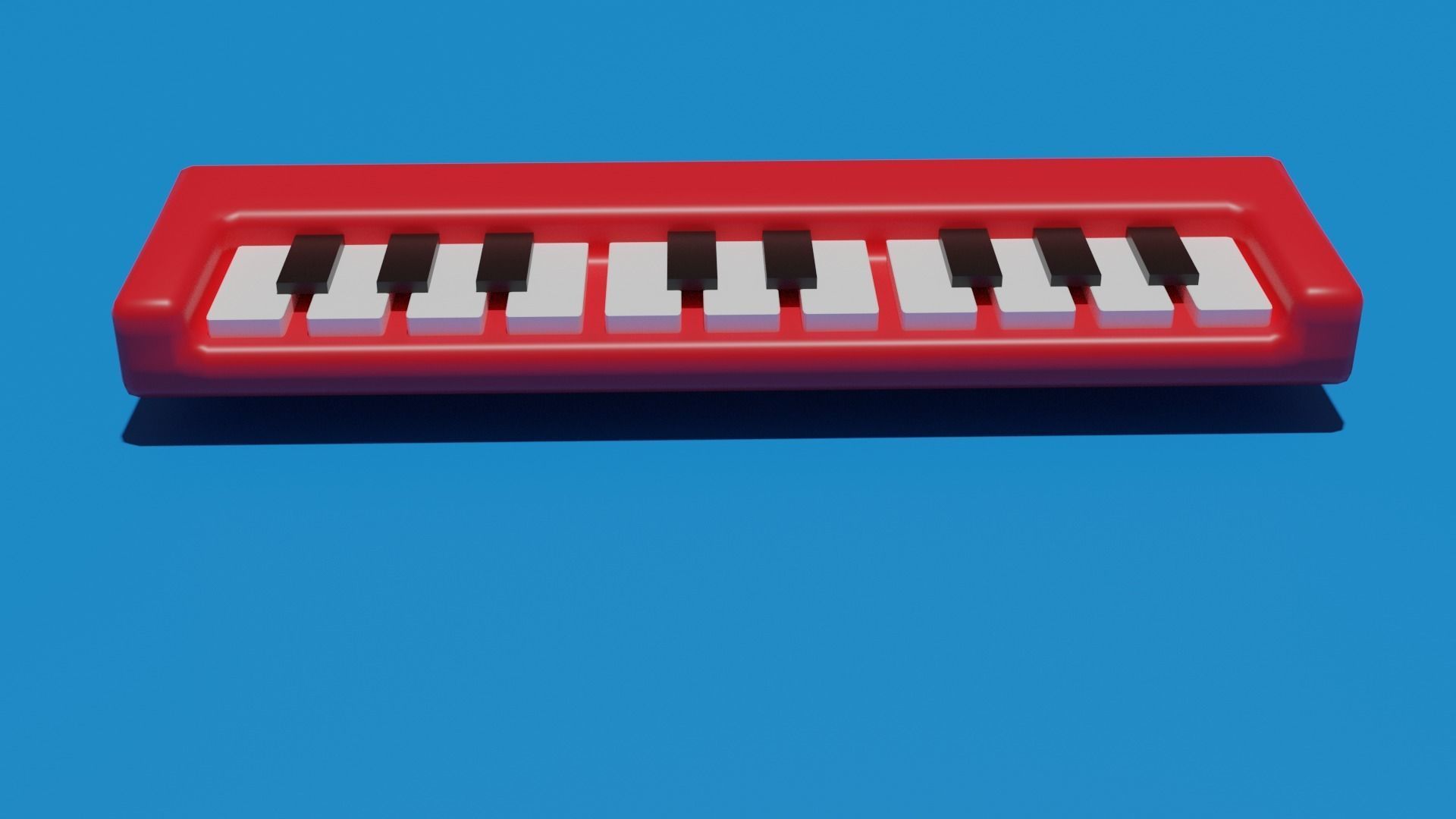 Piano toy Low-poly 3D model_5