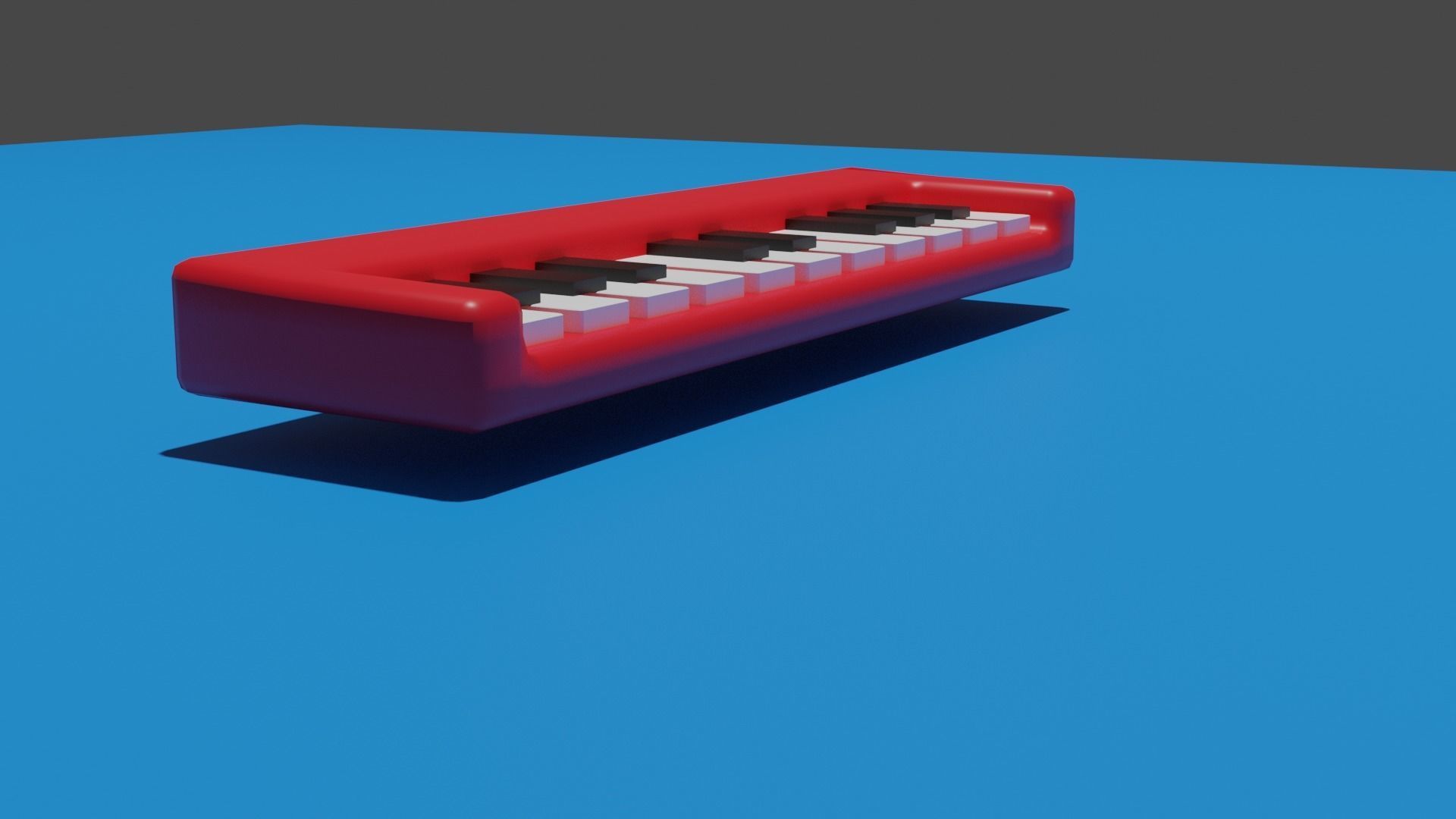 Piano toy Low-poly 3D model_8