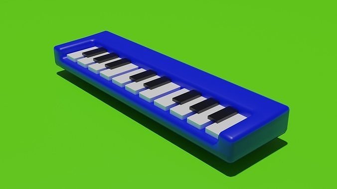 Piano toy Low-poly 3D model