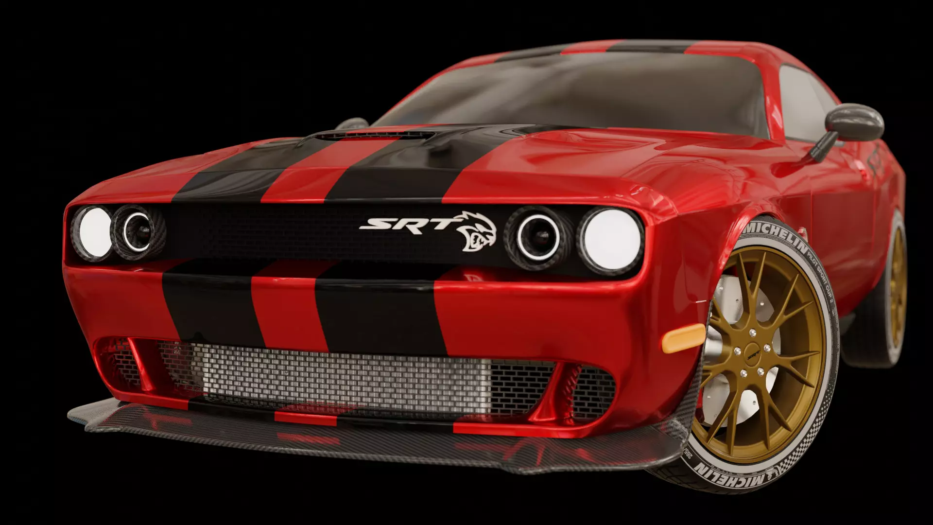 Dodge SRT hellcat 3D model