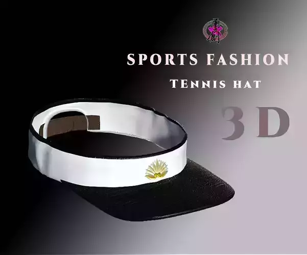 Sports Fashion - Tennis hat  Low-poly 3D model
