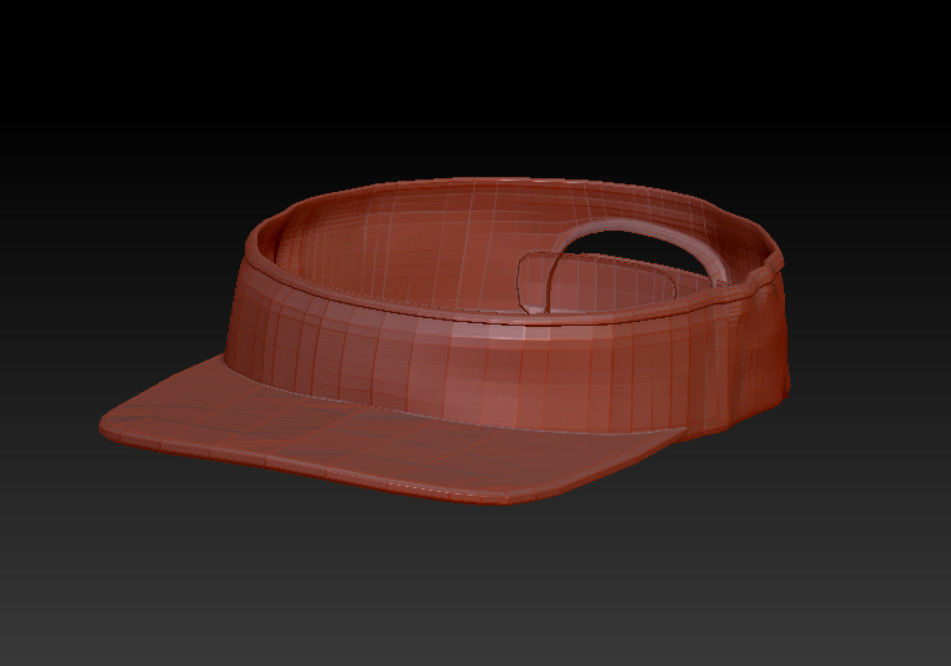 Sports Fashion - Tennis hat  Low-poly 3D model_6
