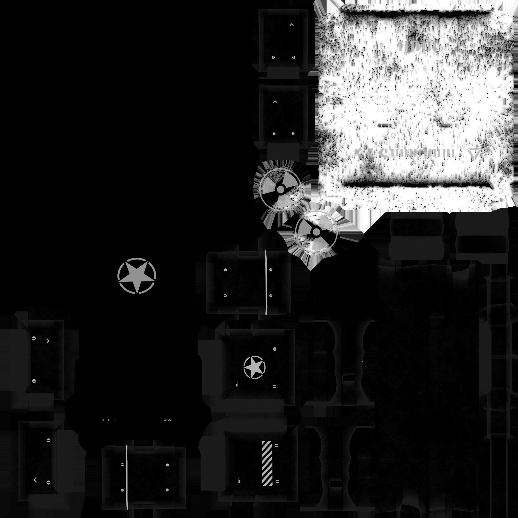 Sci-Fi Military Backpack - Character Design - Camouflage Low-poly 3D model_19