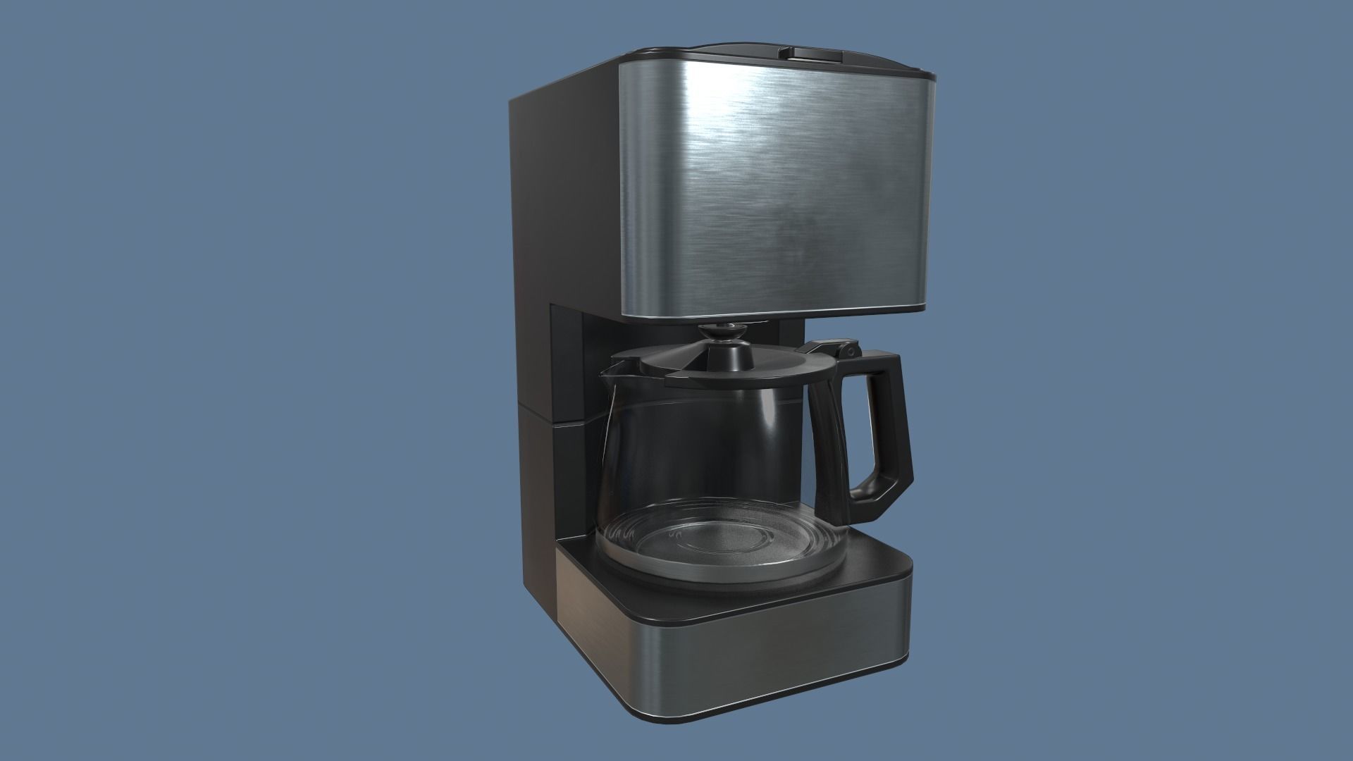 Coffee Maker Low-poly 3D model_7