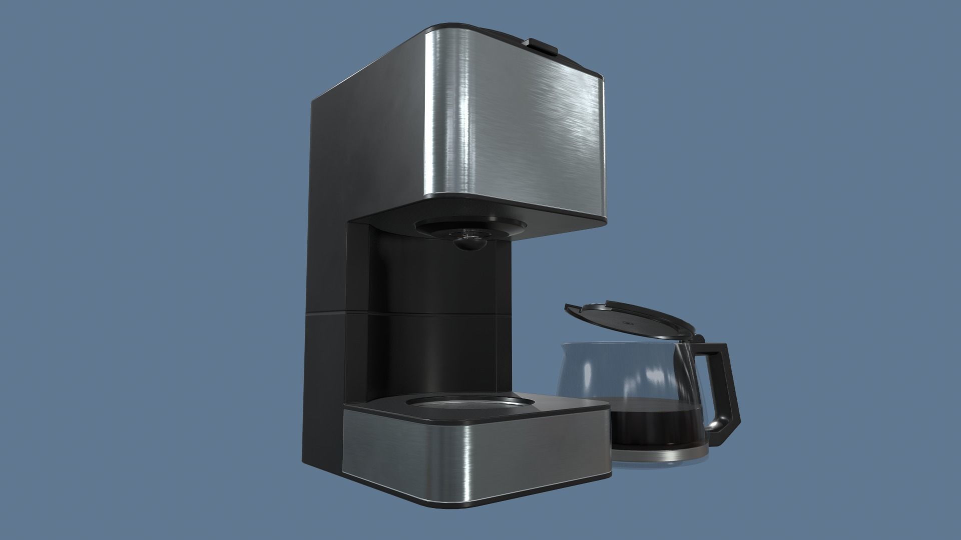 Coffee Maker Low-poly 3D model_9