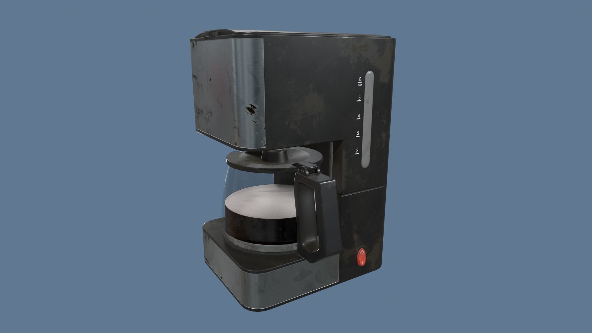 Coffee Maker Low-poly 3D model_3