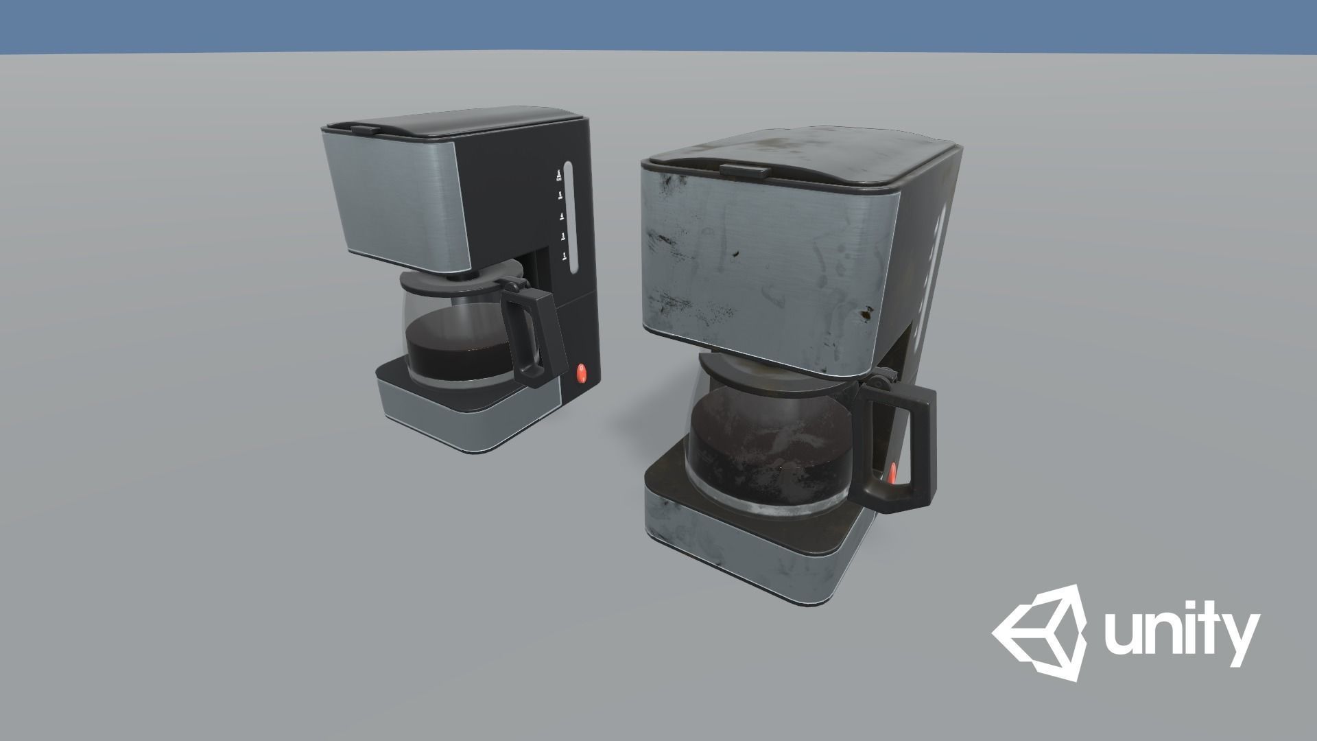 Coffee Maker Low-poly 3D model_14