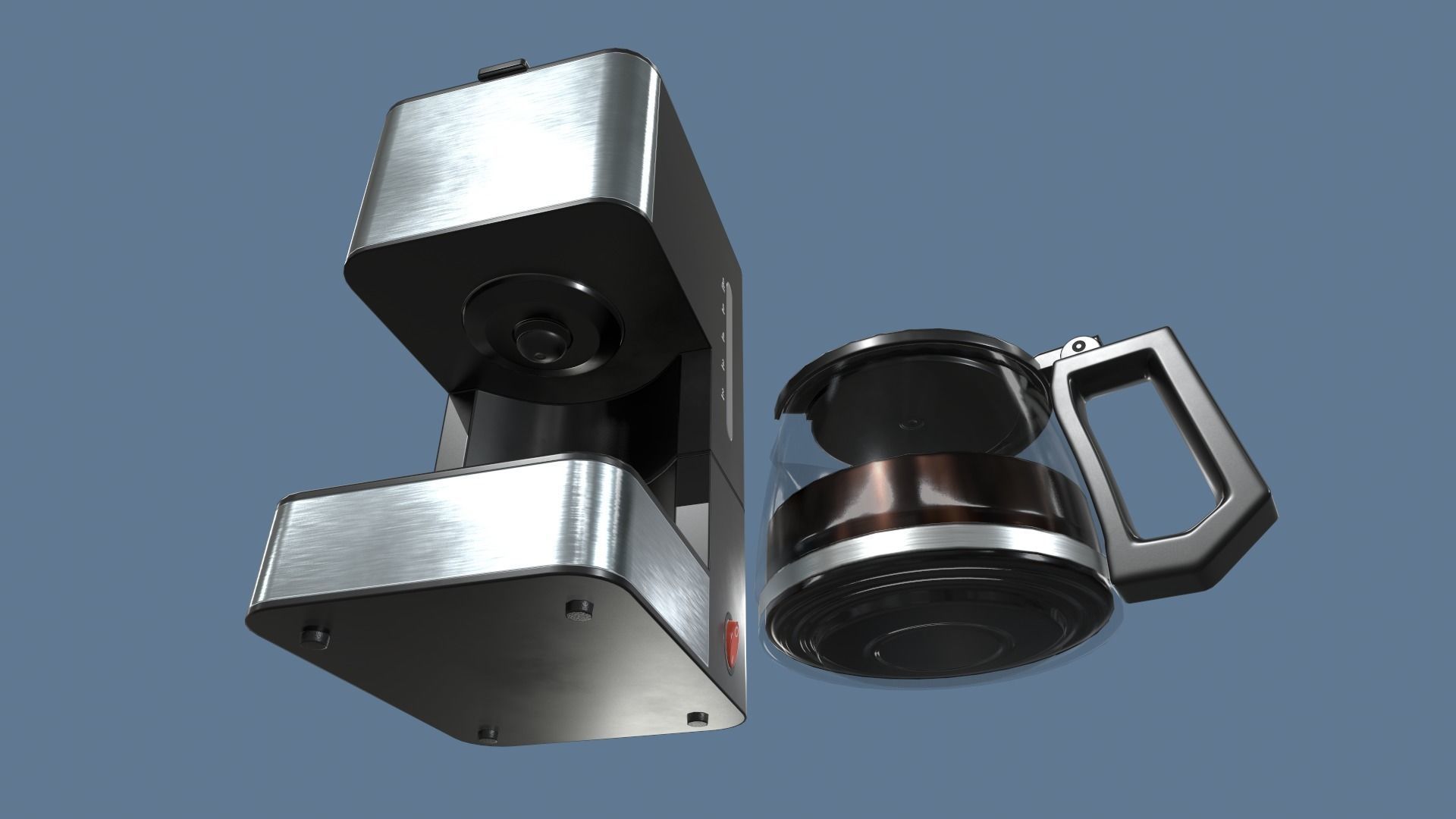 Coffee Maker Low-poly 3D model_11