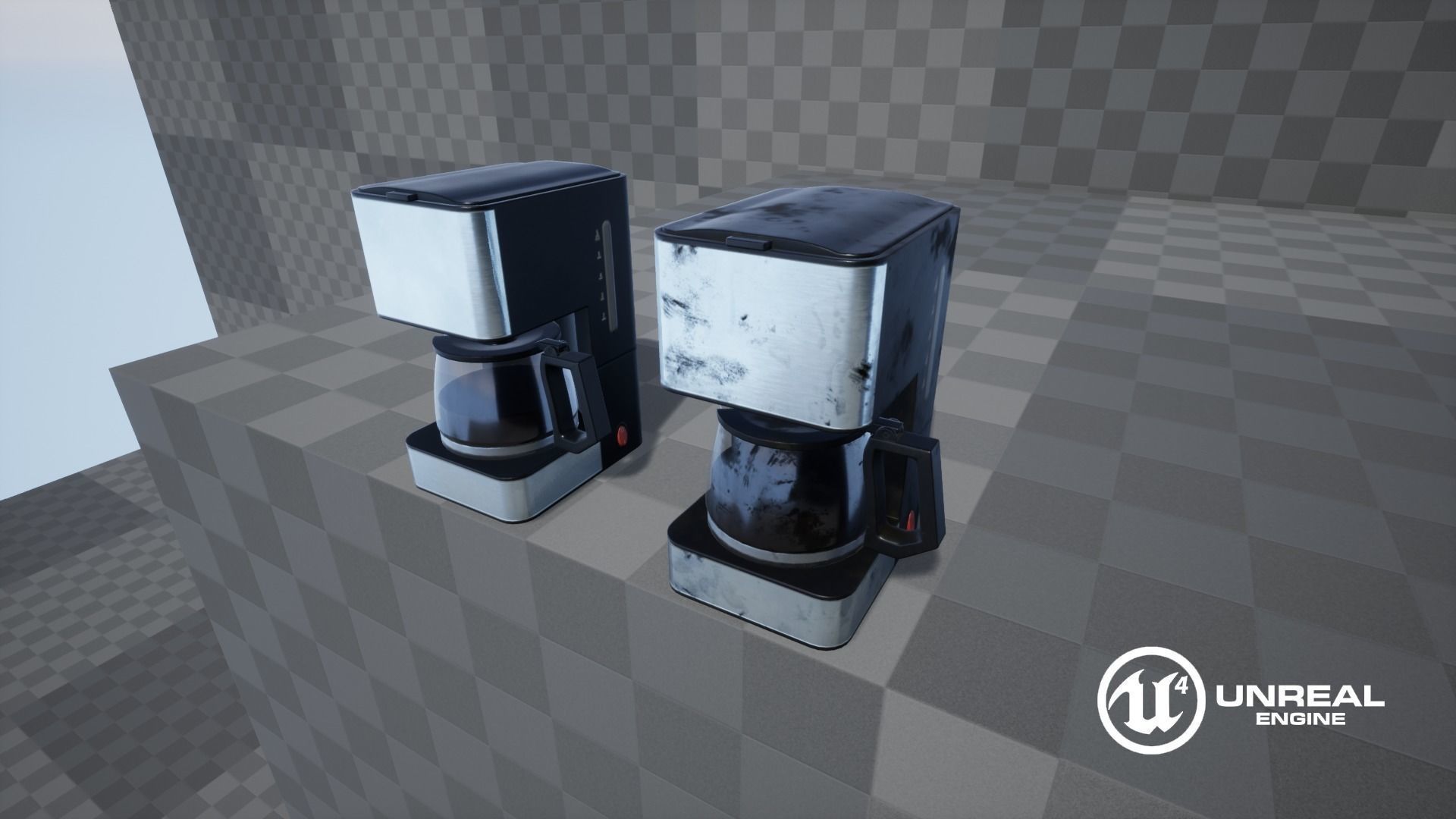 Coffee Maker Low-poly 3D model_15