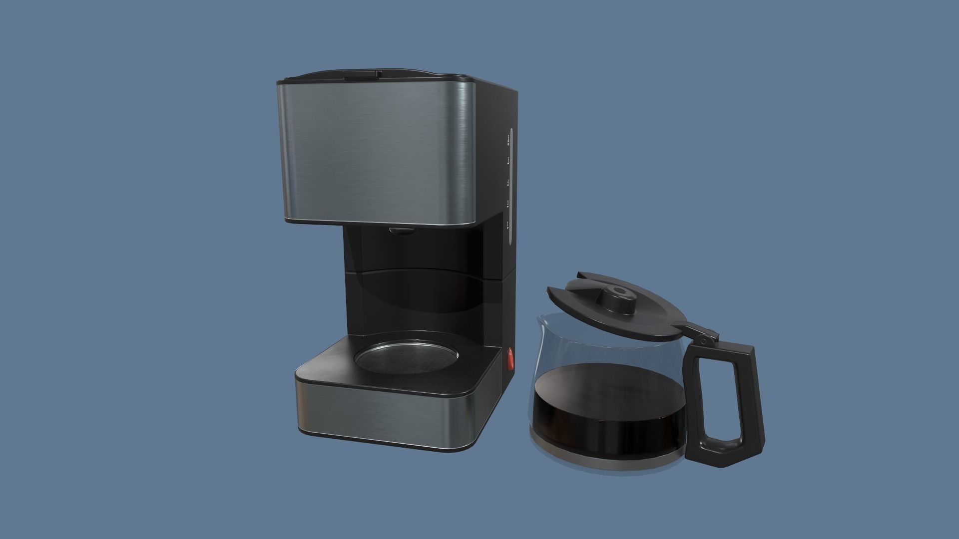 Coffee Maker Low-poly 3D model_8