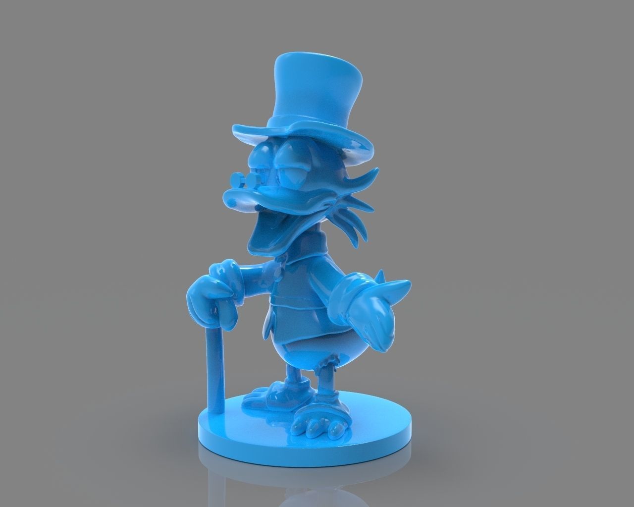 Scrooge McDuck Sculture and ZBrush Timelapse 3D print model_2