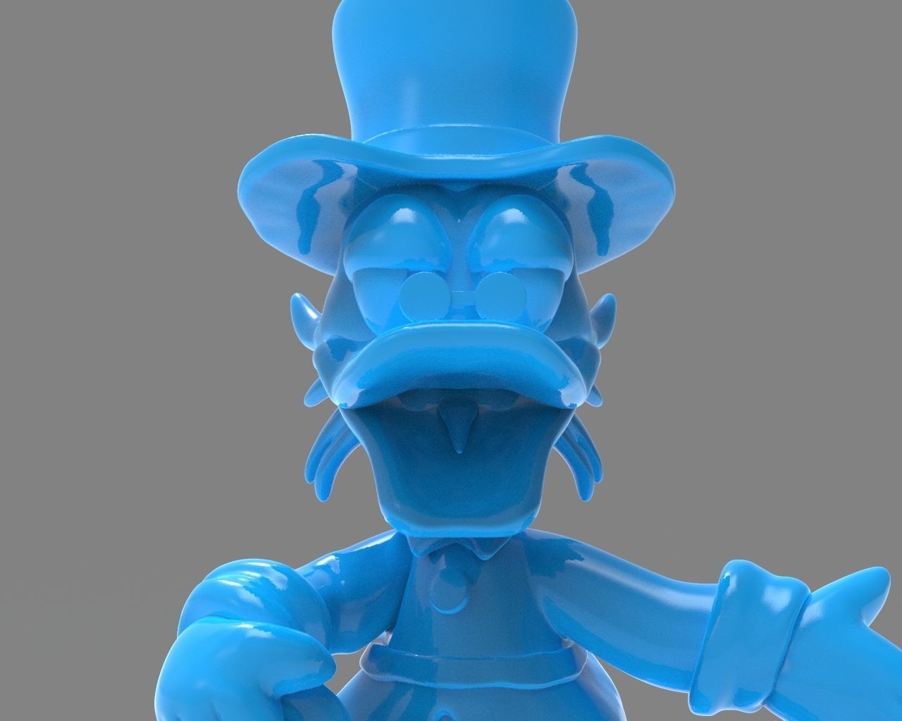 Scrooge McDuck Sculture and ZBrush Timelapse 3D print model_21