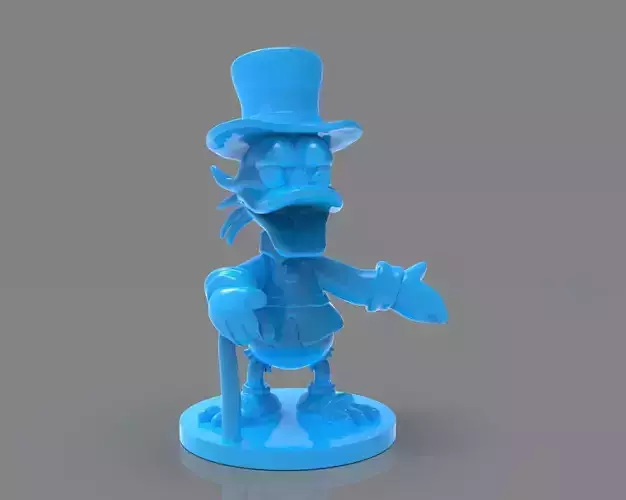 Scrooge McDuck Sculture and ZBrush Timelapse 3D print model
