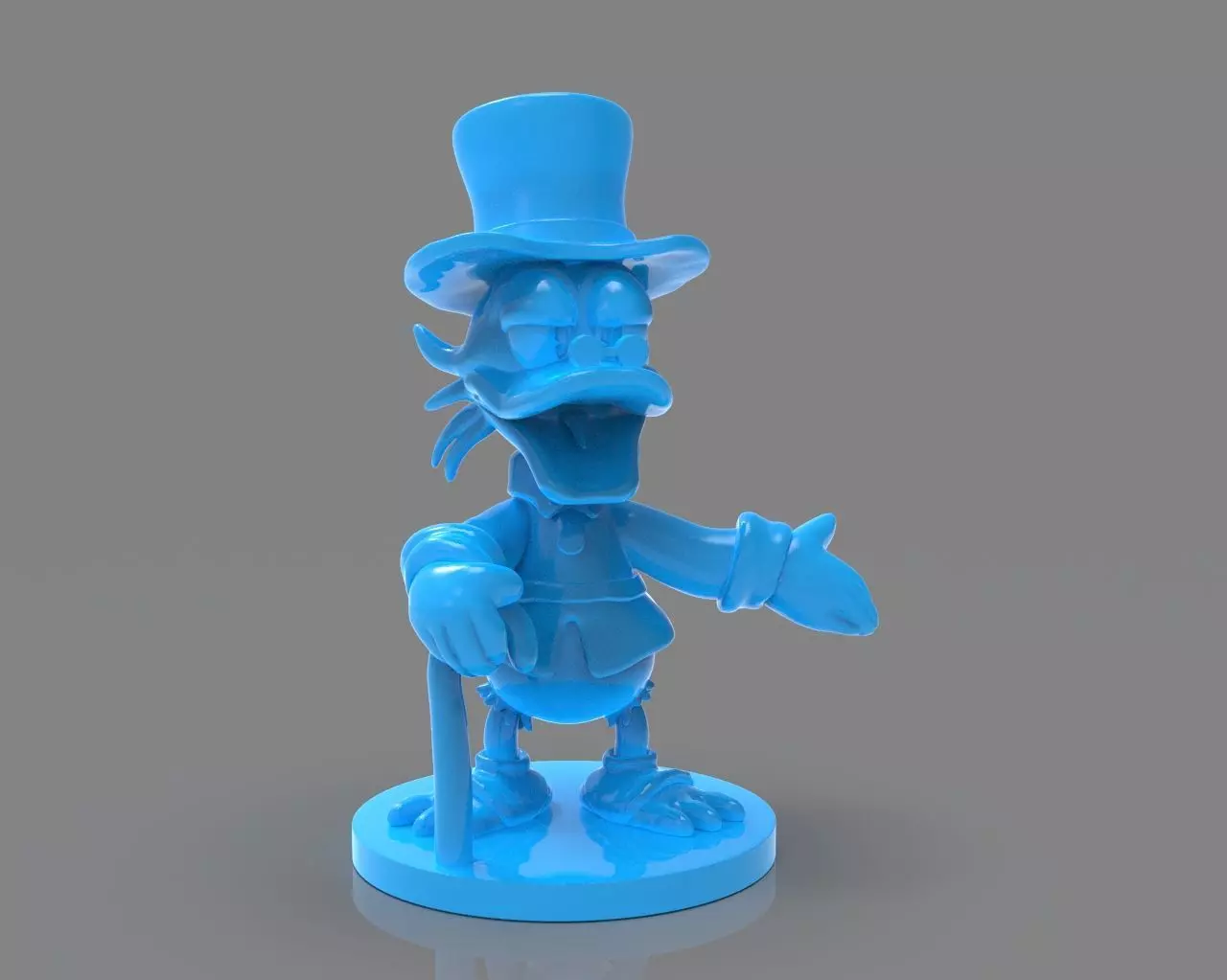 Scrooge McDuck Sculture and ZBrush Timelapse 3D print model_0